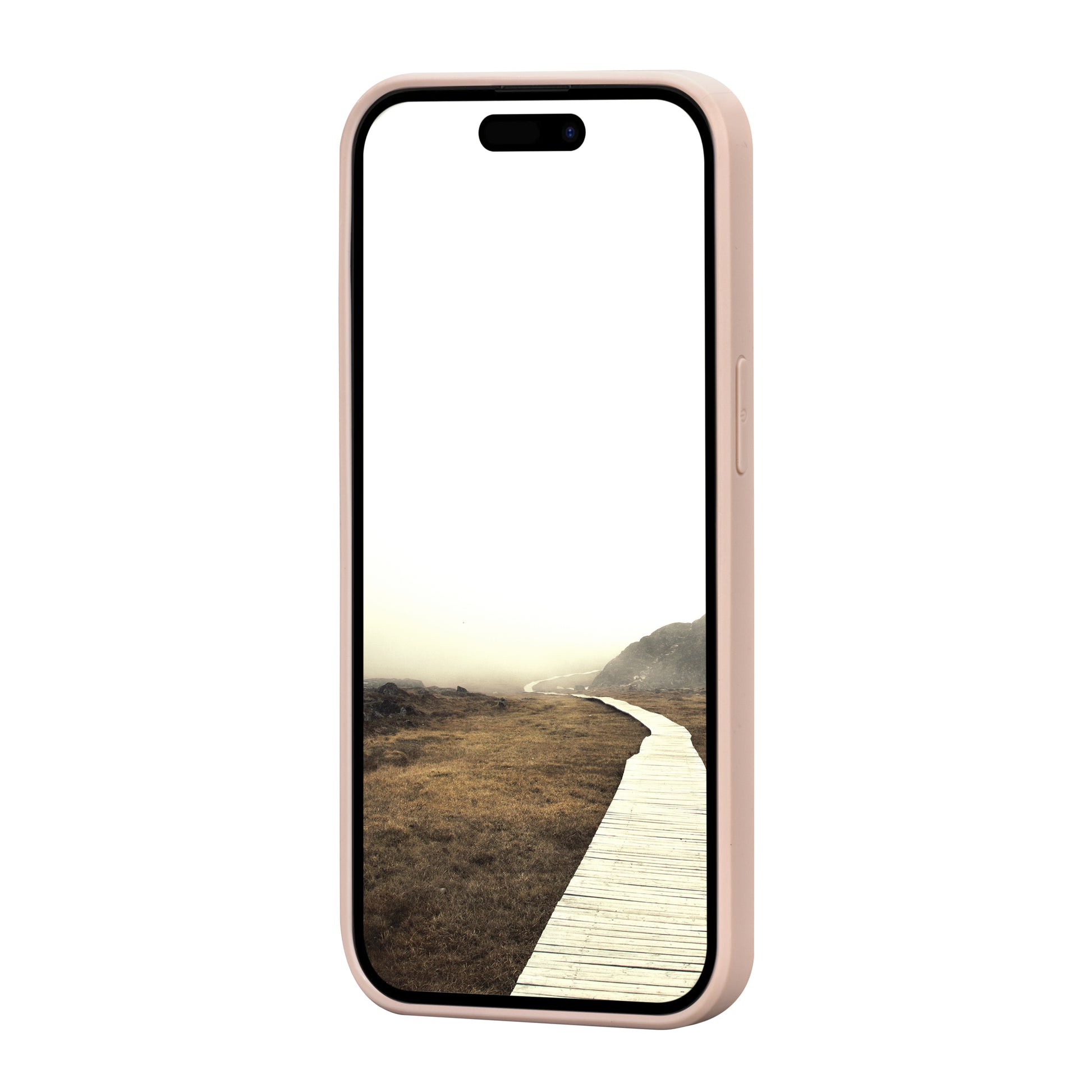 dbramante1928 Greenland Backcover – für Apple iPhone 15 Plus, Recycling-Kunststoff, Pink Sand