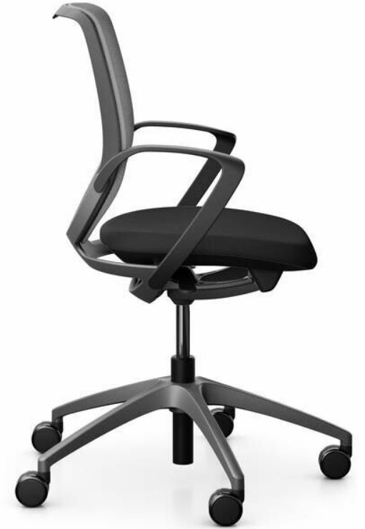 Giroflex Bürostuhl 313 – Sitzhöhe 39–51 cm, 120 kg, Grau