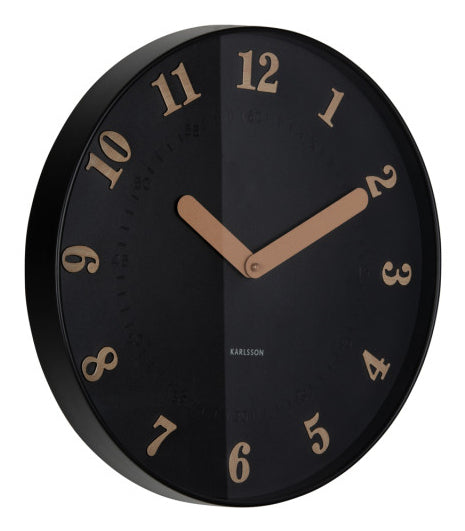 Karlsson Wanduhr Amena – Ø 40 cm, grün, Kunststoff