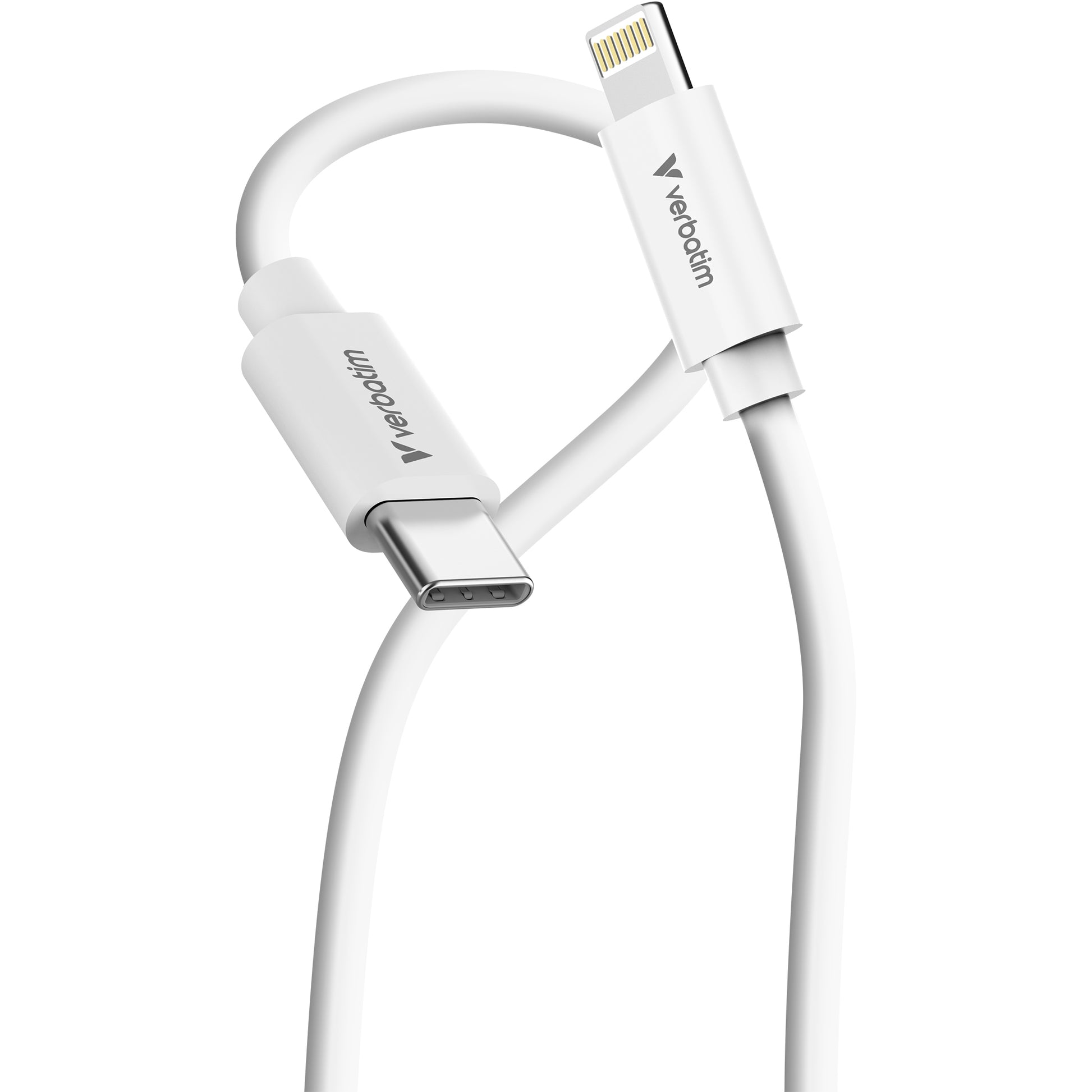 Verbatim USB-C-auf-Lightning-Kabel – USB 2.0 (480 Mbit/s) – 1 m – PD 27 W – für iPhone, iPad – 2er-Set
