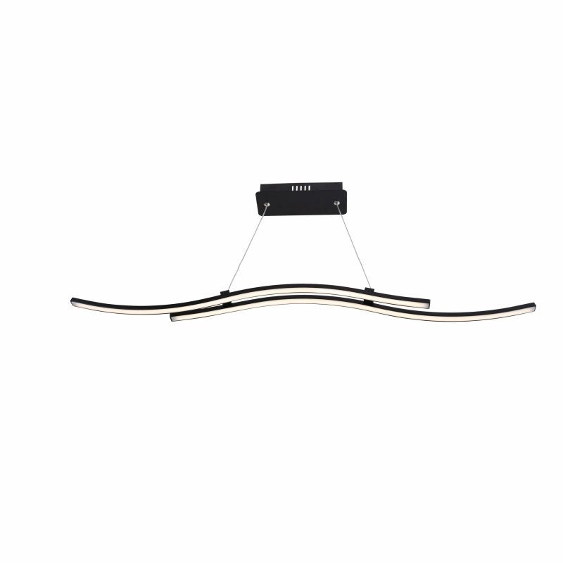 Näve Pendelleuchte – 96 × 8,5 × 120 cm, 950 lm, 21 W, 3000 K, schwarz, fest eingebaute LED