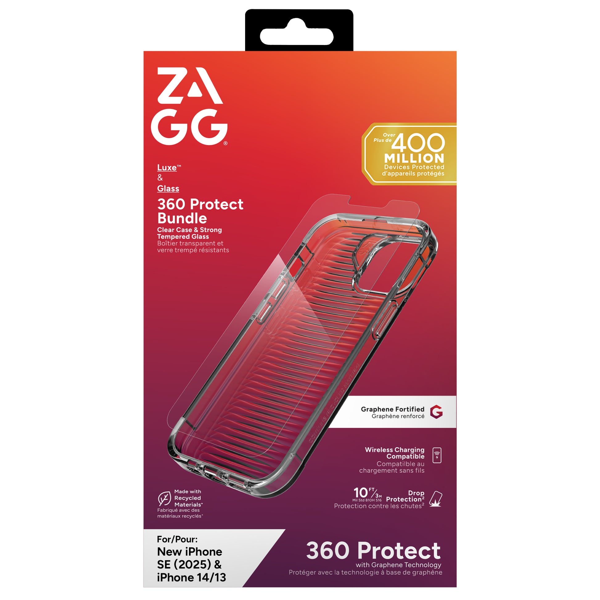 ZAGG Backcover Luxe – für Apple iPhone 13/14/16 – transparent