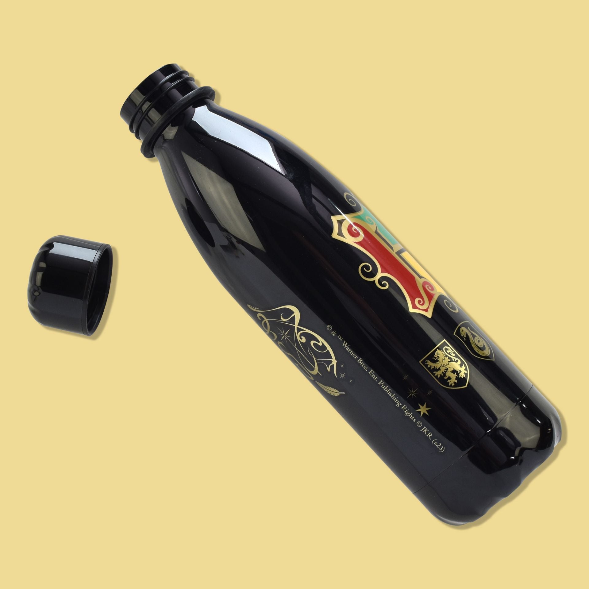 Thumbs Up Harry Potter Trinkflasche 650 ml – Kunststoff, Klappdeckel, Schwarz, Gelb