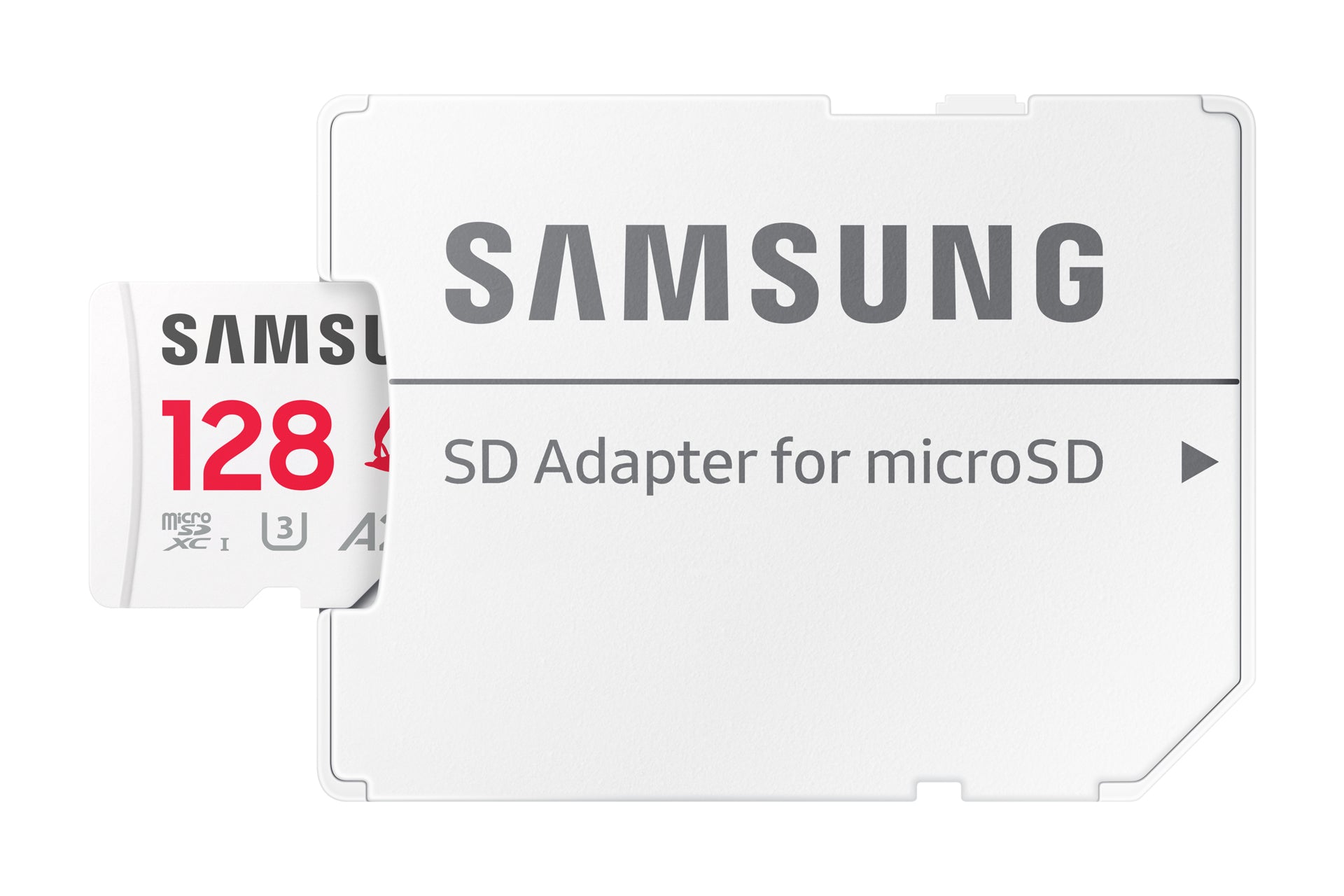 Samsung MB-MD128S microSDXC 128 GB – UHS-I, Klasse 10, U3, V30, A2, 180/130 MB/s, inkl. SD-Adapter