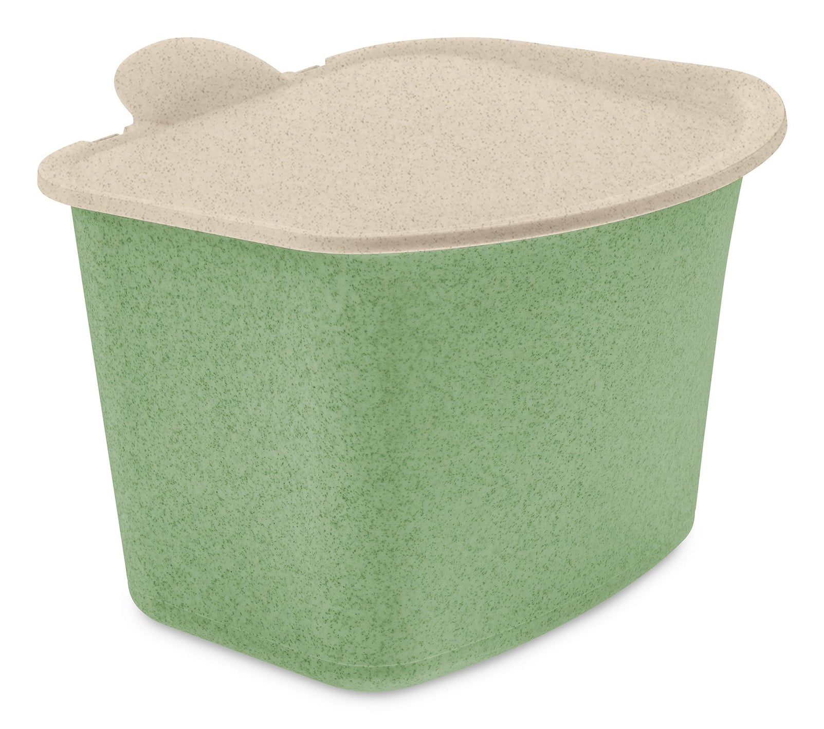 Koziol Recyclingeimer Bibo – 3 l – Kunststoff (biozirkulär), rechteckig – grün