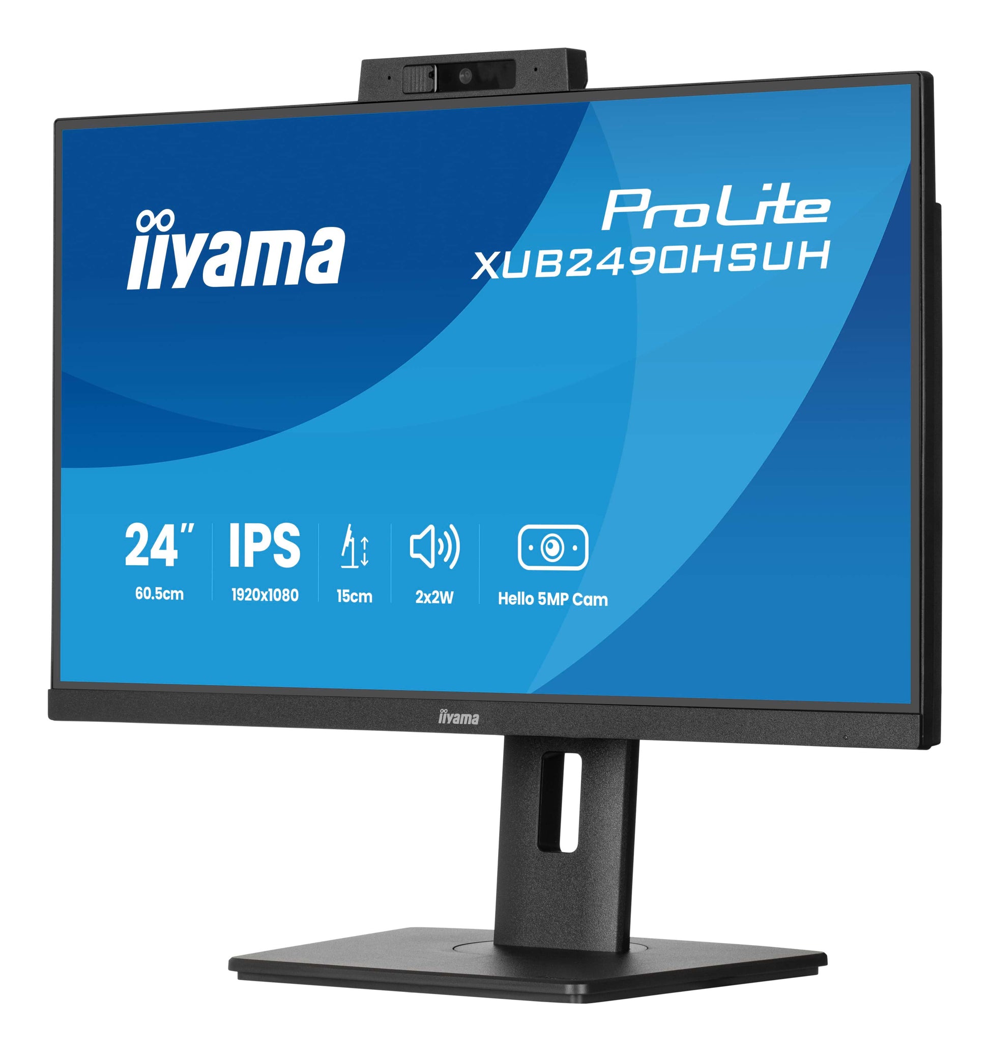 iiyama ProLite XUB2490HSUH-B2 – Monitor, 23,8", 1920 × 1080 (Full HD), IPS, 250 cd/m²
