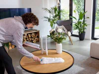 Leifheit Superduster XL Staubwedel – Mikrofaser – Weiss/Türkis