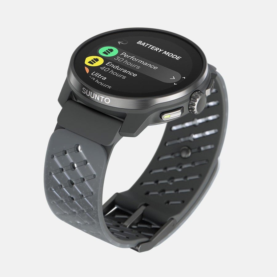 Suunto Race S 45 mm GPS – Fiberglas und Edelstahl Graphit, Sportband, 50 m