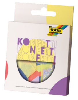 Folia Konfetti, mehrfarbig, Kinder-Motiv, 15 g, recyclingfähig, FSC-zertifiziert