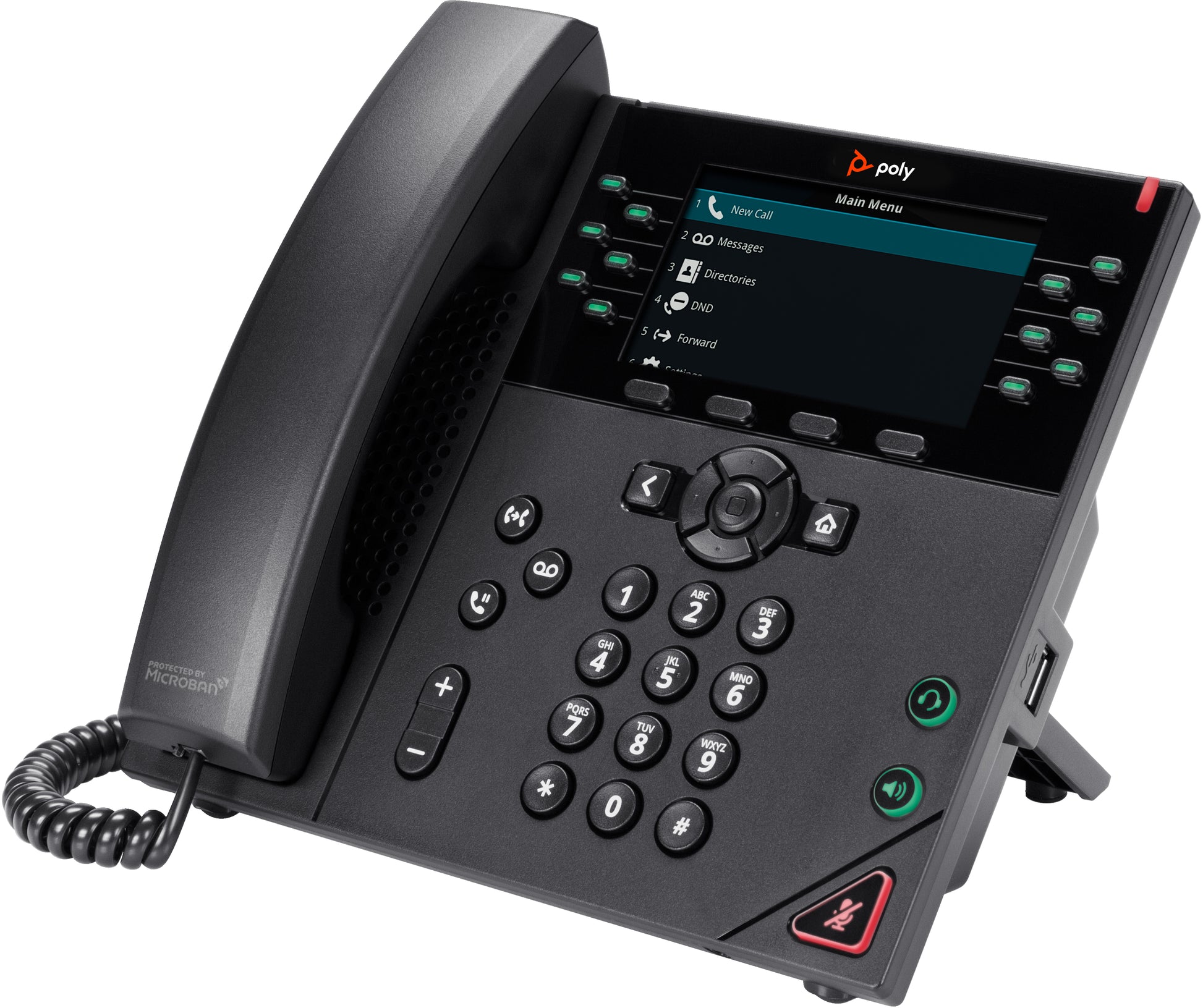 Poly VVX 450 – IP-Telefon, 12 Leitungen, PoE