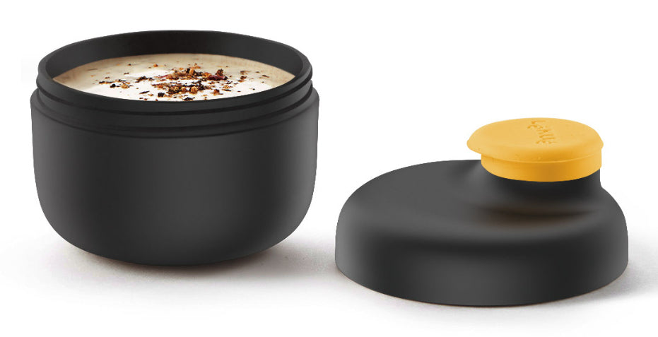Lékué Vorratsbehälter – 50 ml, Ø 5,5 cm, Silikon, mit Deckel, spülmaschinenfest, für Sauce