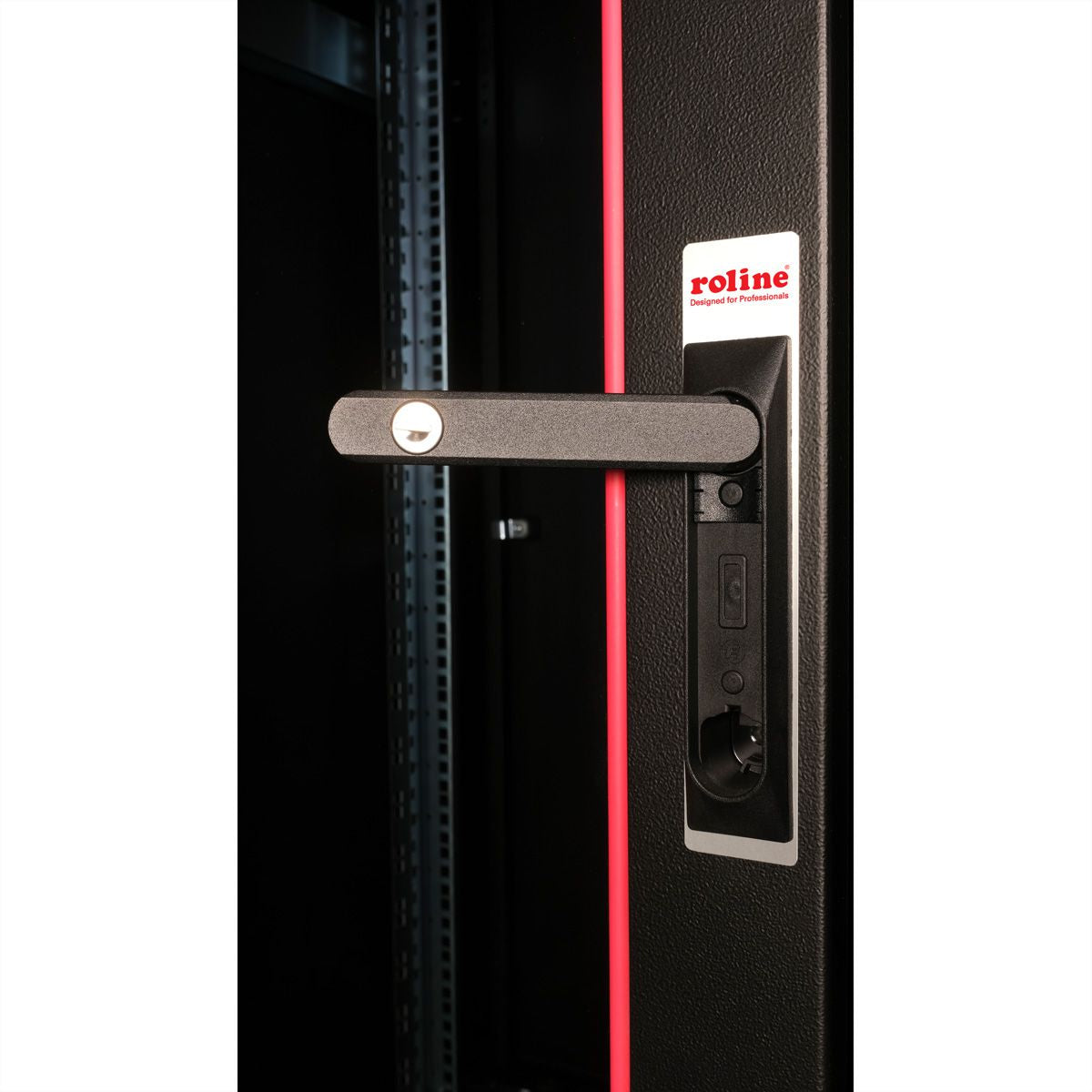 ROLINE Pro – 19" Netzwerkschrank 22U, IP20, abschliessbar, 600 × 600 × 1164 mm, schwarz, Stahl