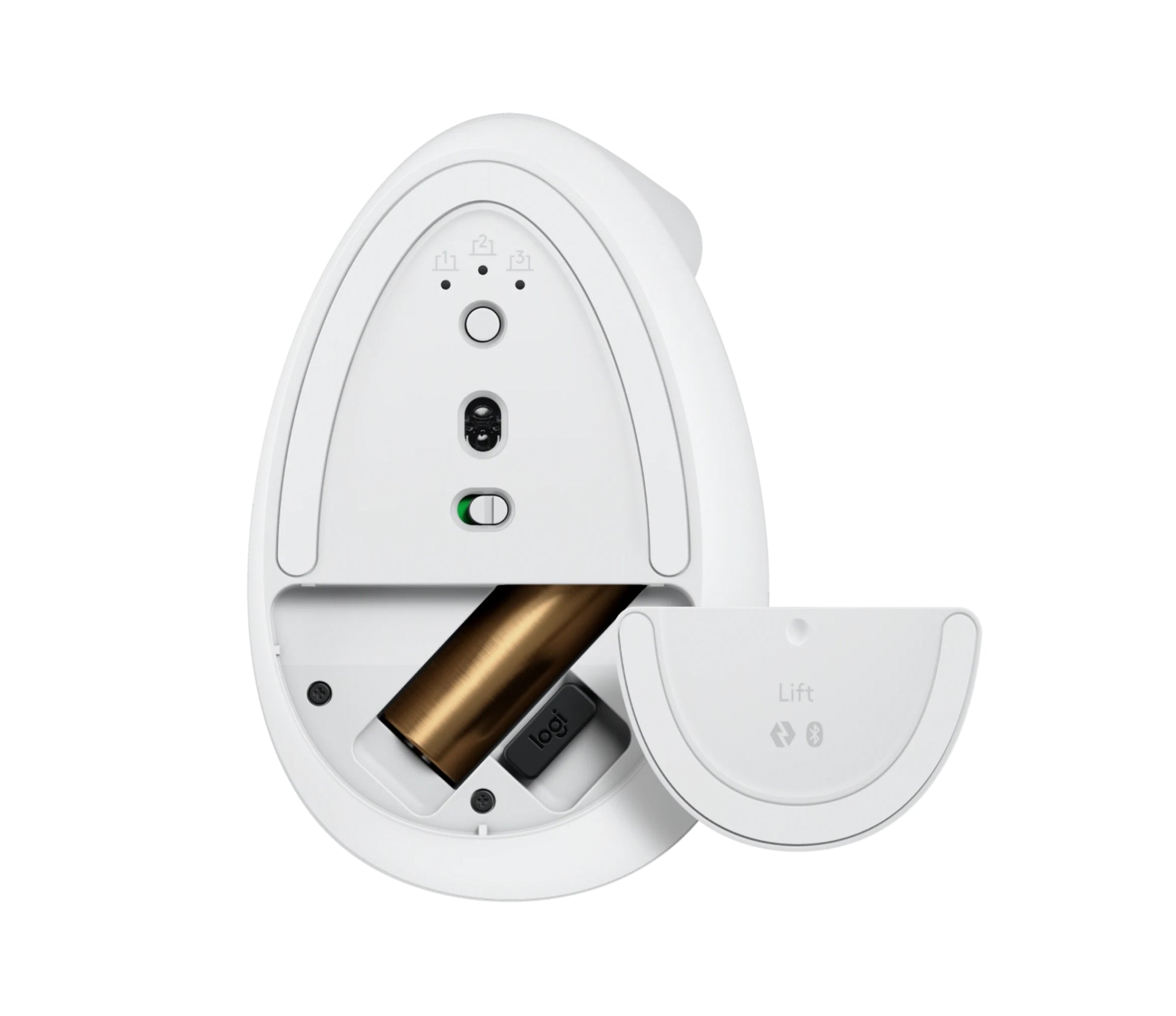 Logitech LIFT Maus – weiss/hellgrau