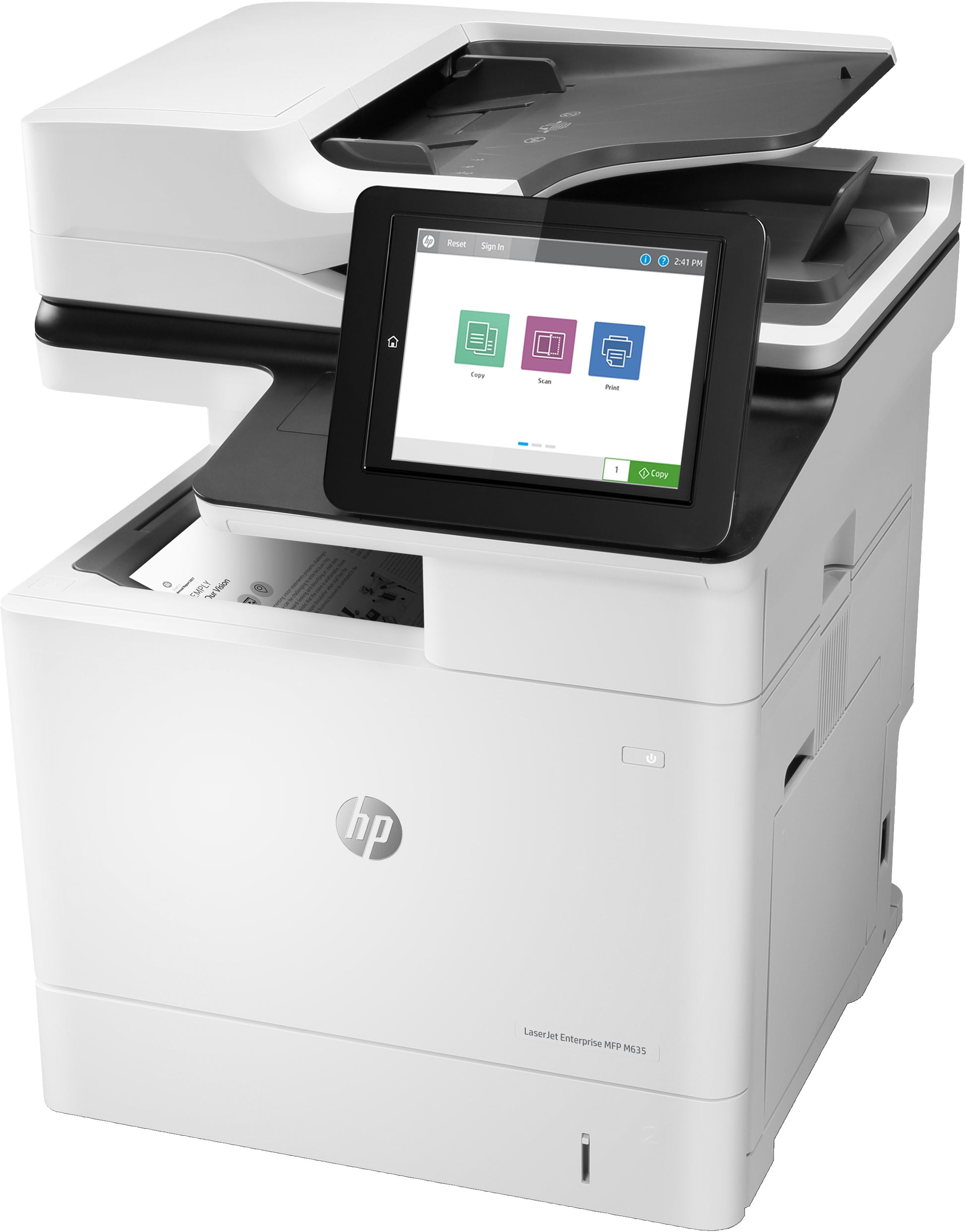 HP LaserJet Enterprise M635h – S/W Laser-MFP A4, 3-in-1 – USB/LAN/WLAN – Duplex, Duplex-ADF – 61 ppm S/W