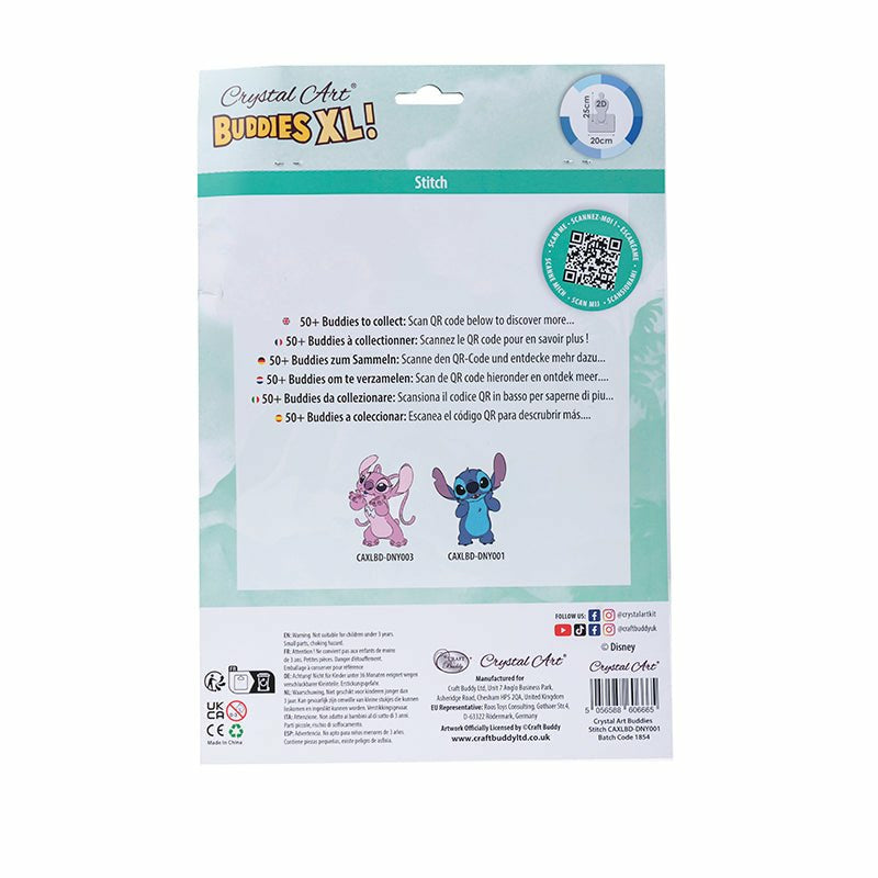 CRAFT Buddy Diamond-Painting-Set – 20 × 25 cm – ab 6 Jahren