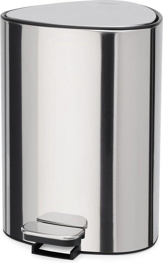 Joseph Joseph Kosmetikeimer EasyStore – 5 l – Edelstahl, rund – Soft-Close, mit Innenkübel