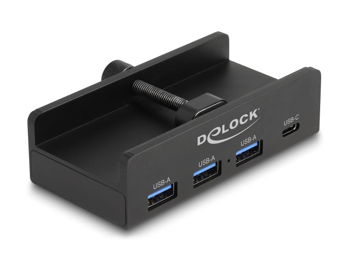 DeLOCK 64284 USB-Hub – USB-A, 3× USB-A, 1× USB-C, für Windows/Mac/Linux