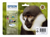 Epson Tintenpatronen-Multipack T0895, CMYK, 4er-Pack – für Inkjetdrucker und Multifunktionsgeräte