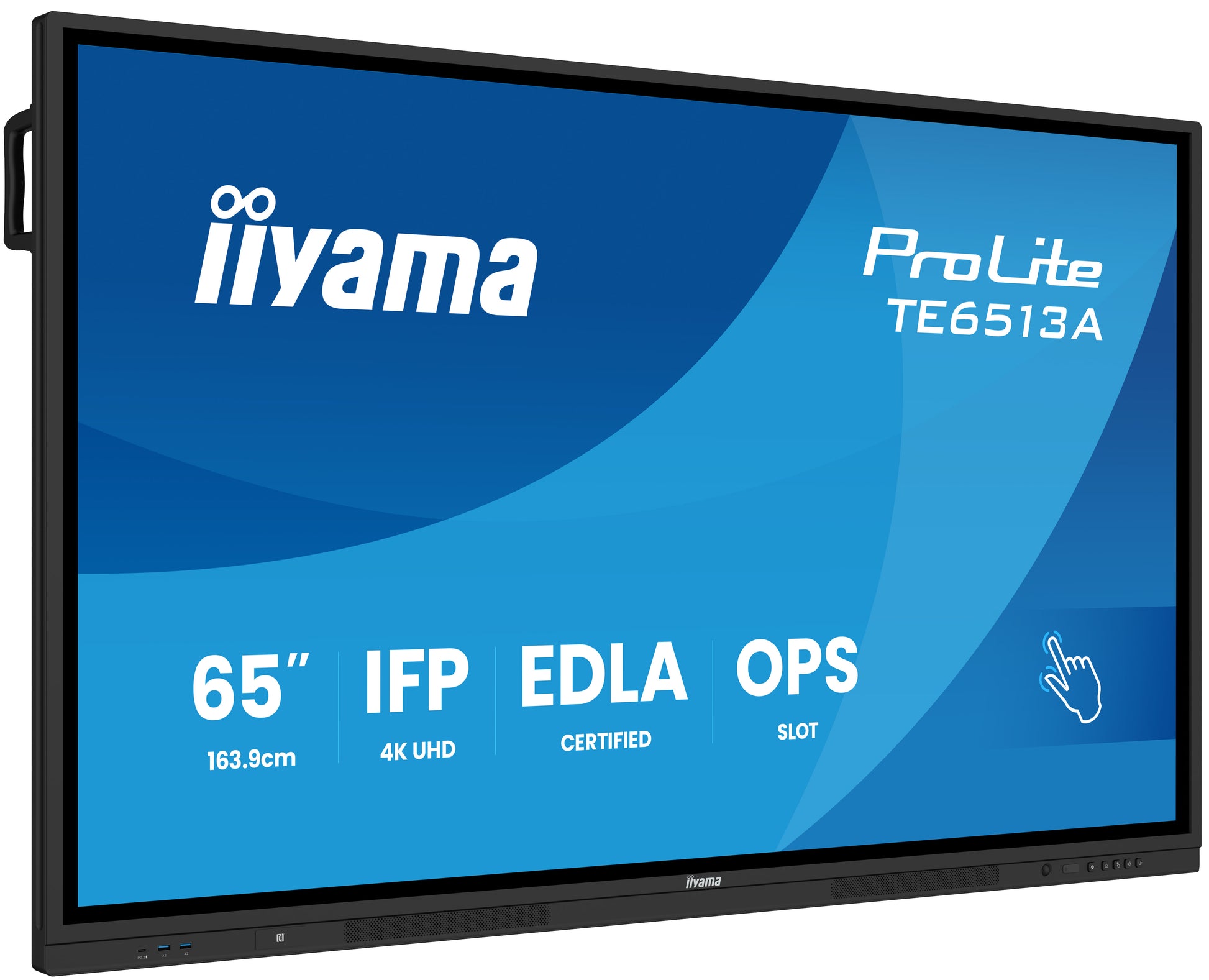 iiyama ProLite 65" UHD 4K IR-Touch 40-Touch – Android, 450 cd/m², entspiegelt