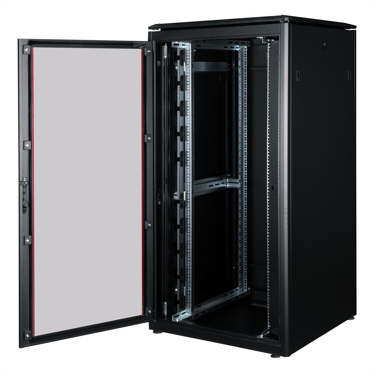 ROLINE Pro – 19" Netzwerkschrank 32U, IP20, abschliessbar, 800 × 800 × 1609 mm, schwarz, Stahl