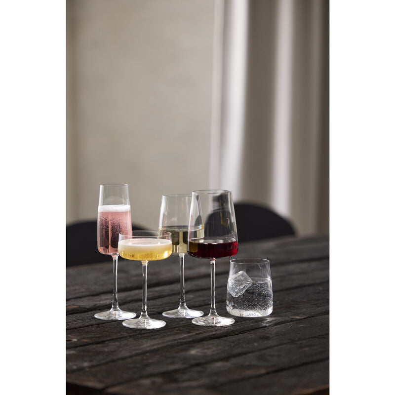 Lyngby Glas Lyngby Trinkglas Zero – 6er Set, 420 ml, Ø 8,4 cm, Kristallglas, Transparent, spülmaschinenfest