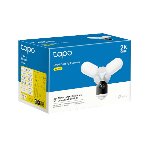 TP-Link Tapo C720 IP-Sicherheitskamera – 4 MP, Nachtsicht 10 m, IP65, Weiss