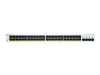 Cisco CBS220-48P-4G-EU – Managed Switch – 48×GbE, 4×SFP, L2, PoE+ 382 W, 1U