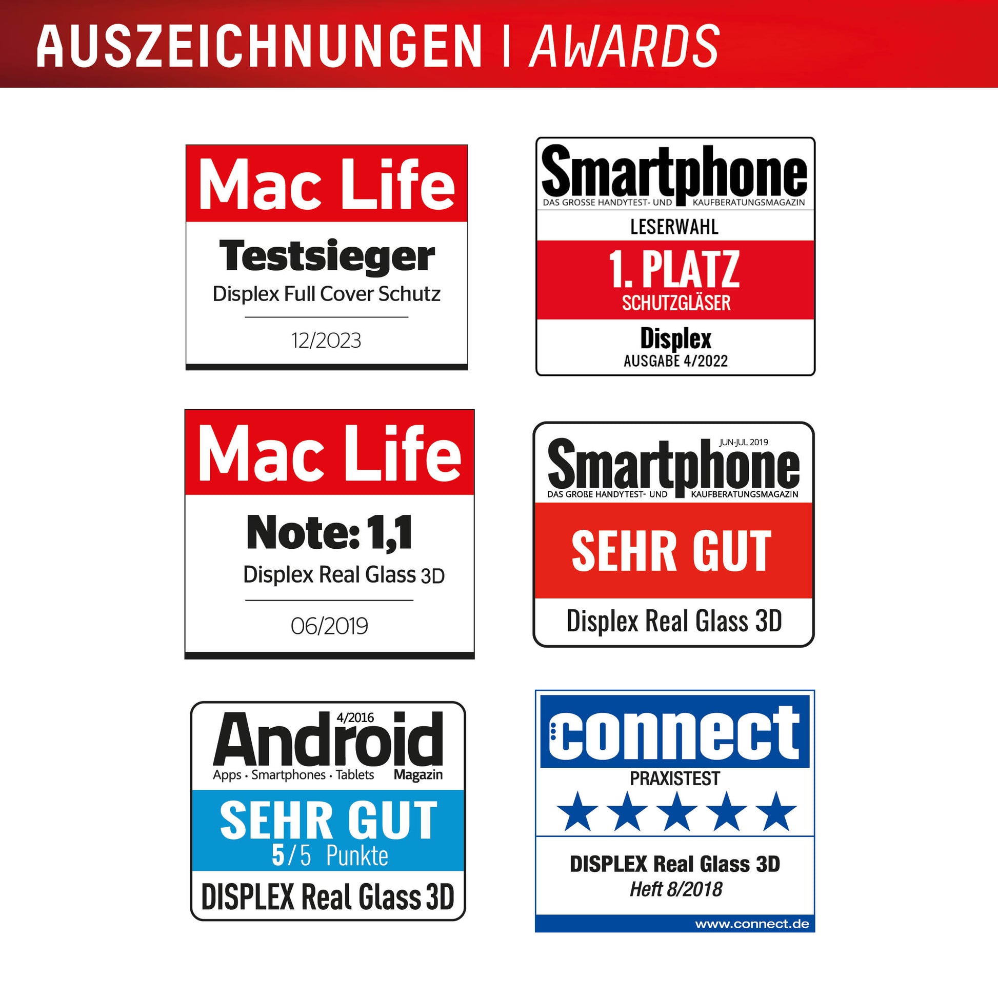 Displex Displayschutz (Panzerglas), 10H – für iPhone 17 Pro Max – mit Applikator