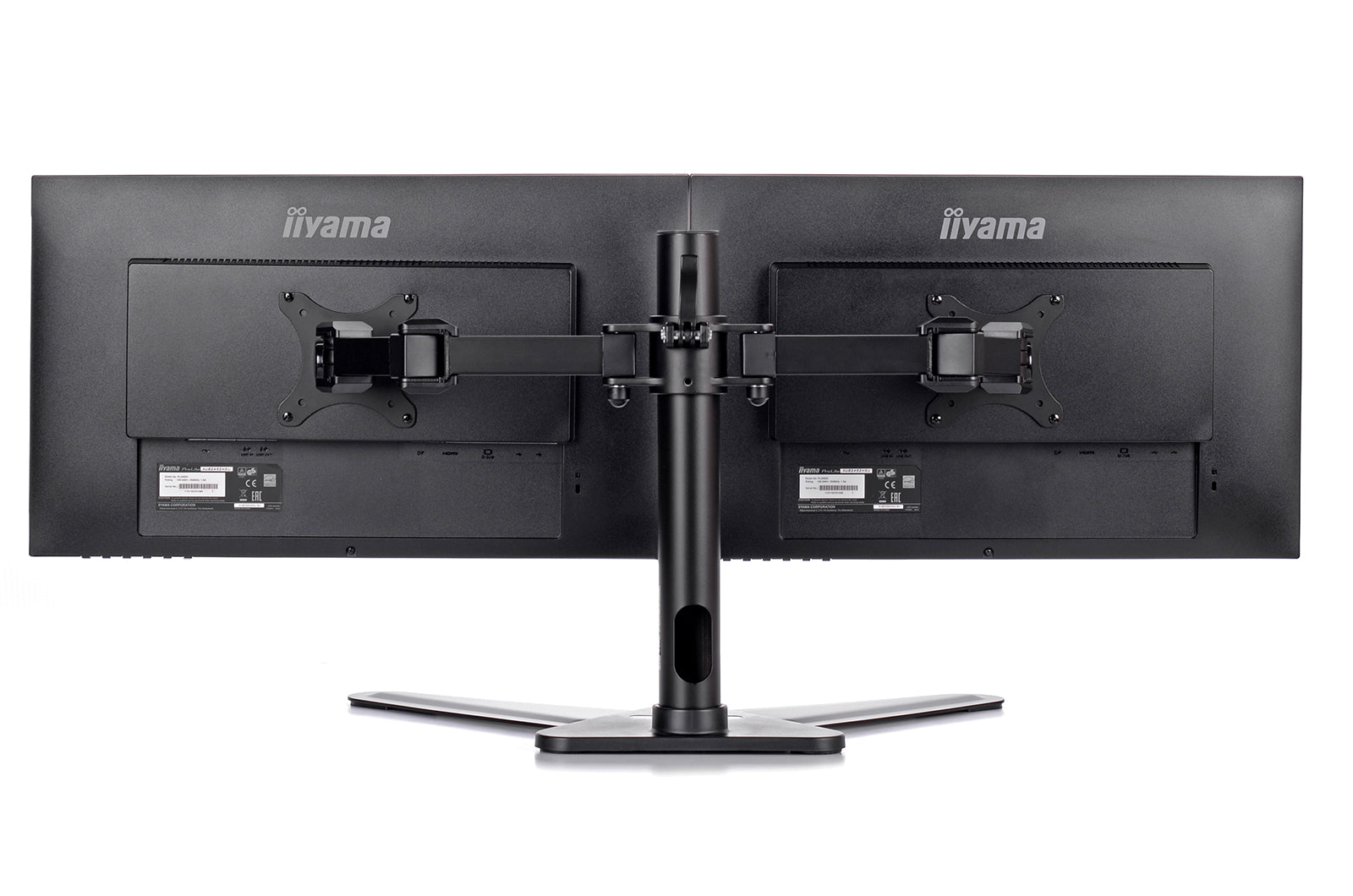 iiyama Monitorarm, Dual, Standfuss, bis 30", VESA 100 × 100 mm, 10 kg