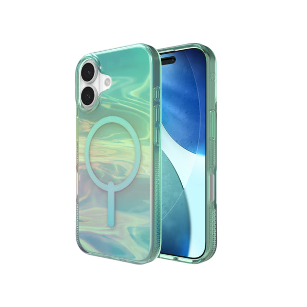ZAGG Milan Snap Backcover – für Apple iPhone 17, MagSafe, Graphen, Grün, bis 4 m Sturzsicher