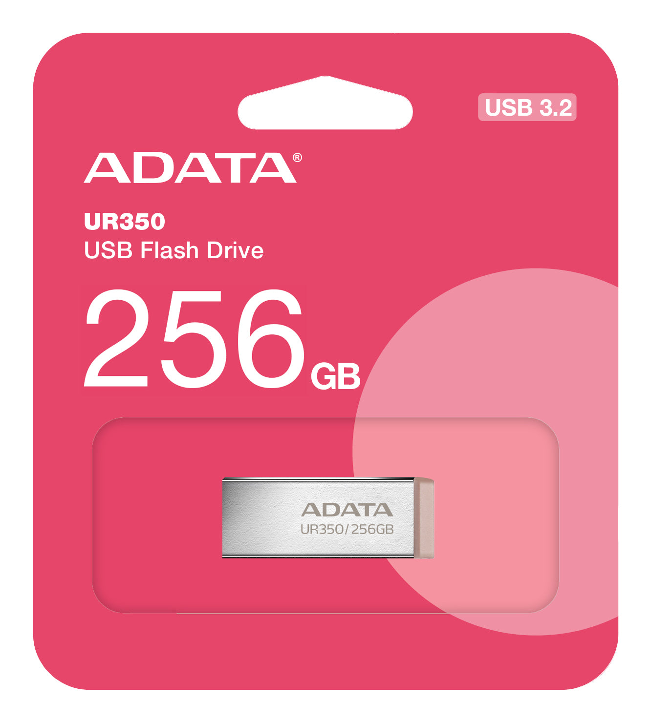 ADATA UR350 – 256 GB, USB Typ-A, USB 3.2 Gen 1, Metall, staub-/schock-/wasserfest