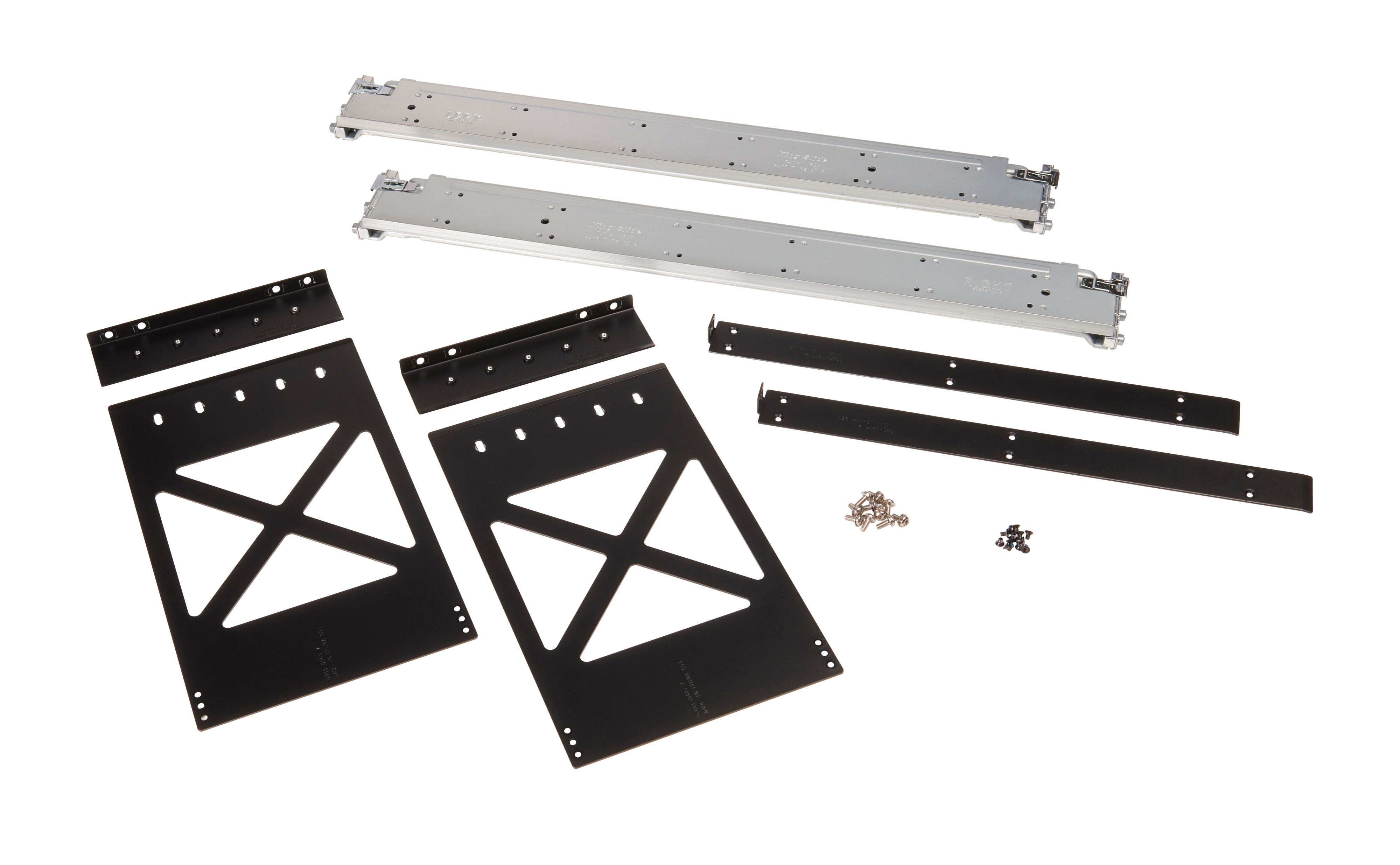 HPE Aruba CX 6400 – Schienensatz für 4-Post Racks, 711 × 89 × 20 mm, metallisch