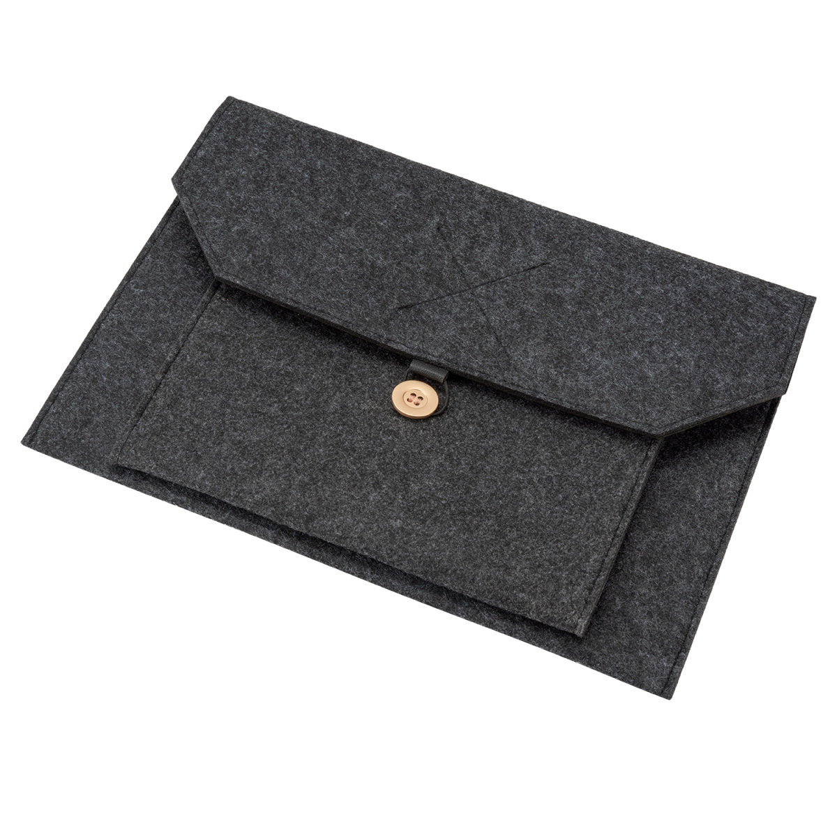 4smarts Notebook-Tasche bis 13" – 2 Fächer – Dunkelgrau