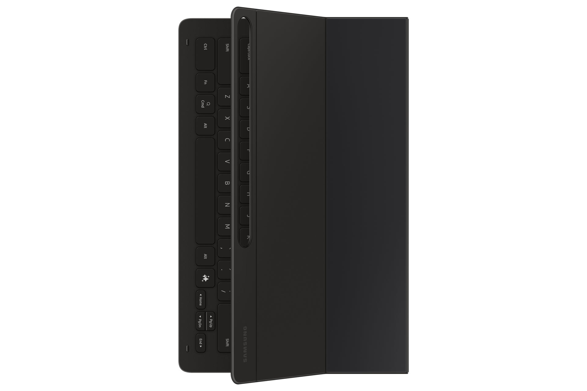 Samsung Tab S10 FE+ Book Cover Notebook-Schutzhülle – für Galaxy Tab S10 FE+, Aufsteckfunktion, Schwarz