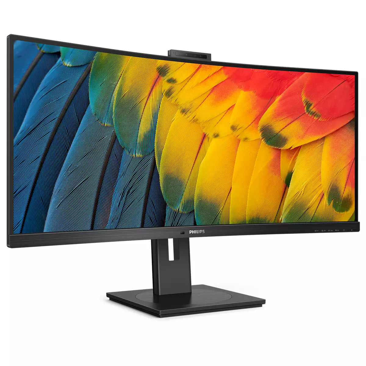 Philips 34B1U5600CH – Monitor, 34", VA, 120 Hz, 350 cd/m², Webcam, USB-C, KVM, VESA 100 × 100, Schwarz