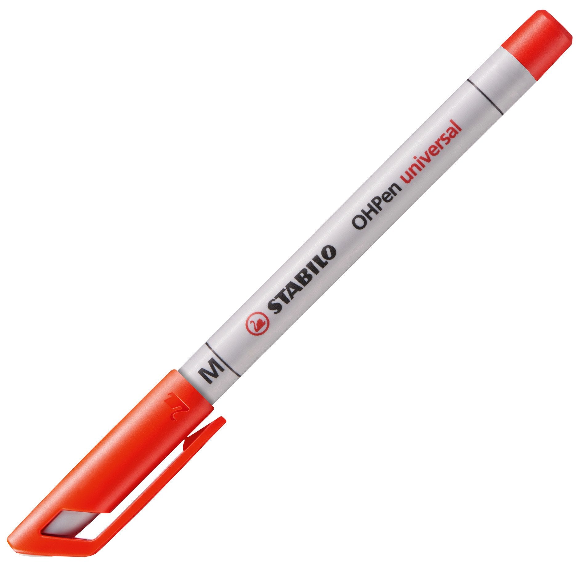STABILO Non-Permanent-Marker OHPen universal – mittel 1 mm – rot – feucht abwischbar
