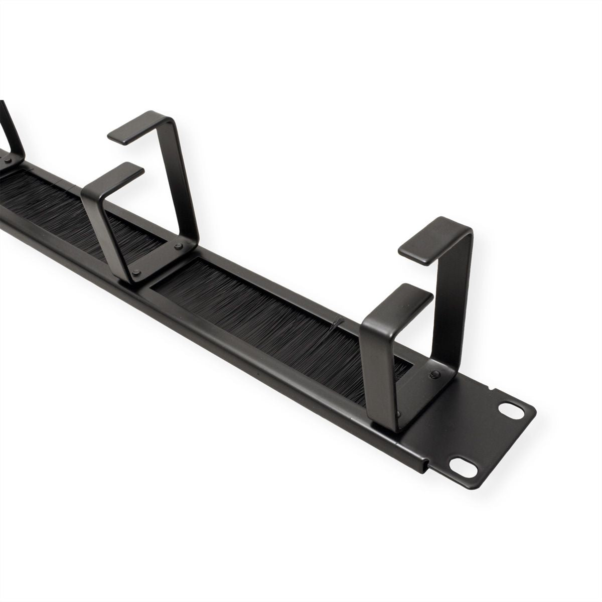 ROLINE 19"-Kabelführung – 19" Rack, 1U, 4× Ösen (Typ G), Schwarz