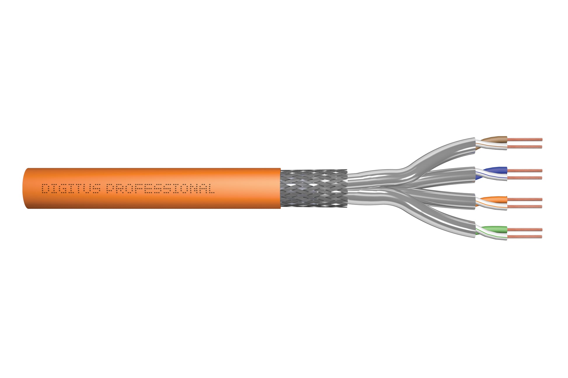 Digitus CAT 7 S-FTP Kabel – 500 m, Orange, Geschirmt
