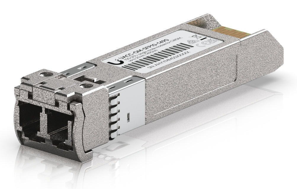 Ubiquiti SFP-Transceiver – SFP+, 11,3 Gbit/s, Singlemode, 1490 nm, 20 km, LC (UPC), CWDM – Braun/Grau