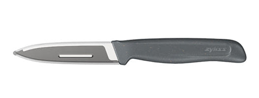 Zyliss Rüstmesser 9 cm, Edelstahl, Kunststoffgriff, Grau