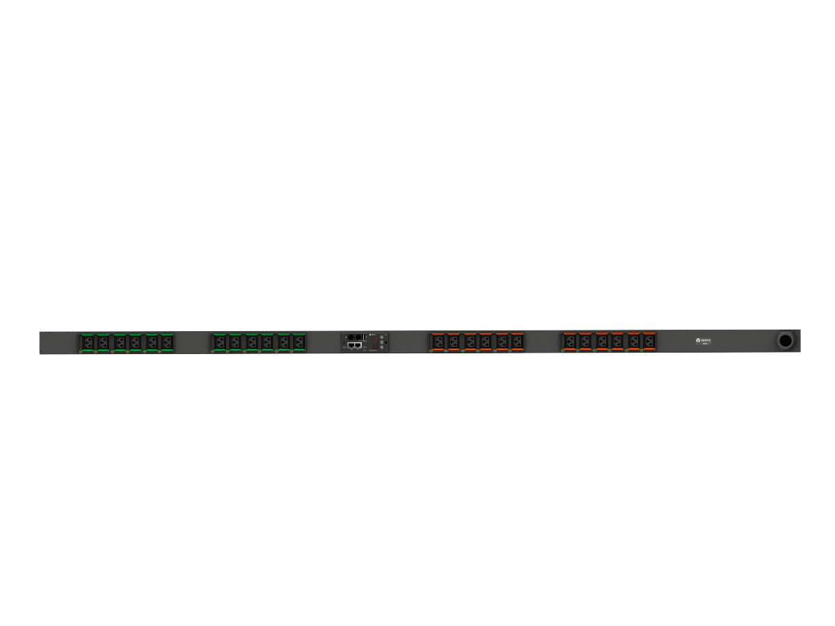Vertiv MGU3EGB0-24CF13-2PS6B2A10-S PDU, geschaltet, 16 A 230 V, 24× AC (C13/C19) – 3600 W – 0U, IEC 60309