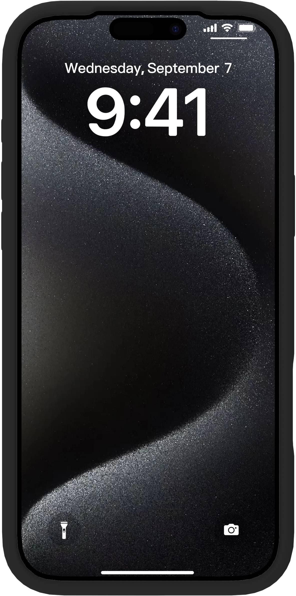 eSTUFF INFINITE (GRS) ROME Backcover – für Apple iPhone 17 Pro Max, Silikon, Schwarz, bis 2 m Sturzsicher