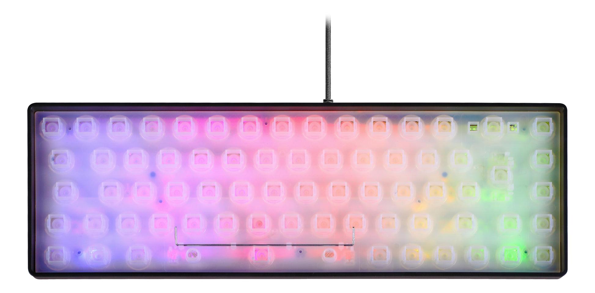 Deltaco Gaming GAM-158-CH – Gaming-Tastatur 60% – Membran, RGB – USB-A kabelgebunden – QWERTZ (CH)