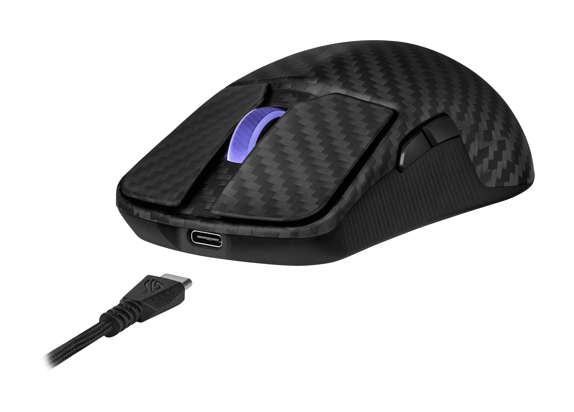 ASUS ROG Harpe Ace Extreme Gaming-Maus – kabellos, Bluetooth + 2,4 GHz, USB-A, 42'000 dpi, für Rechtshänder