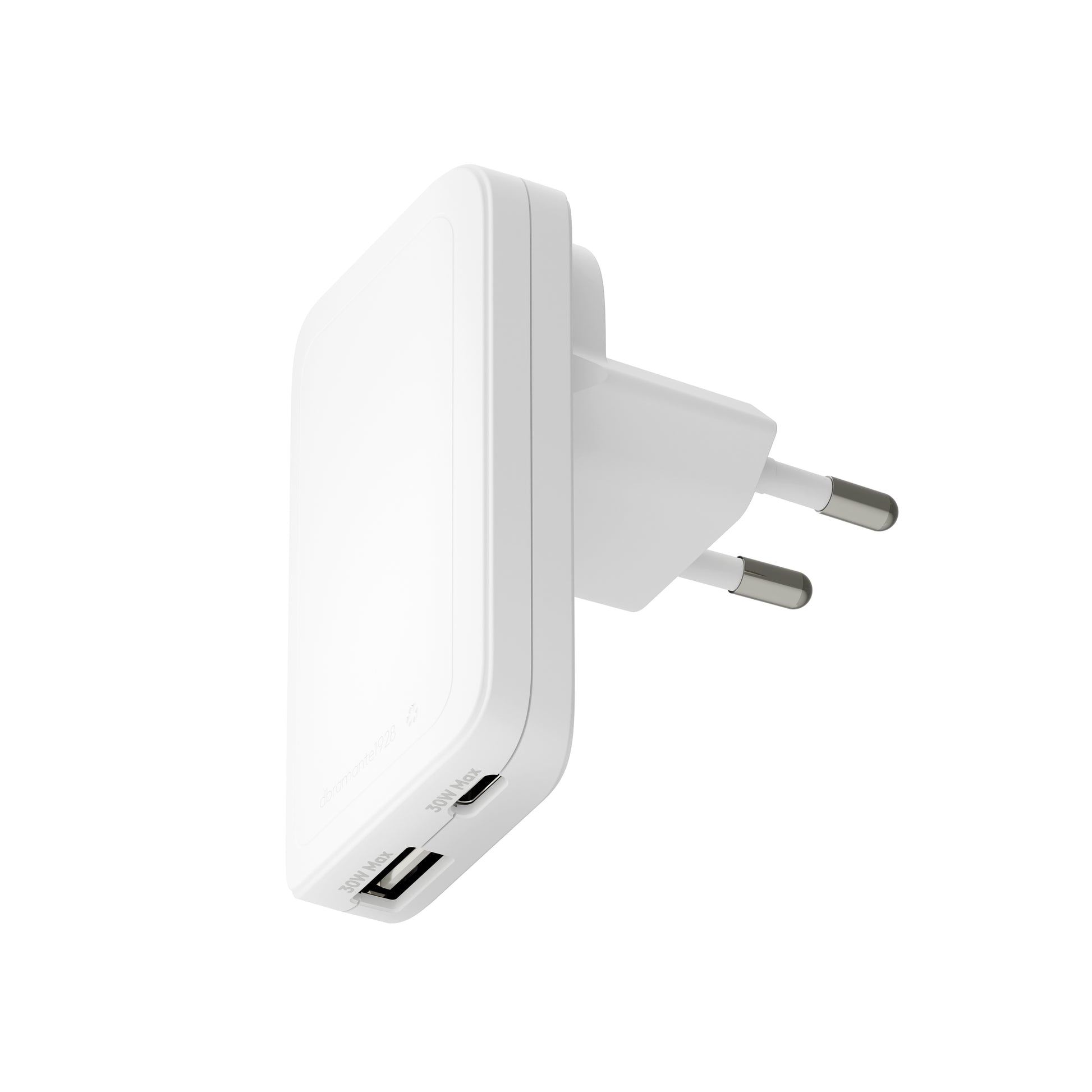 dbramante1928 CHSLEUWH7198 USB-Ladegerät 30 W – USB-C×1, USB-A×1 – für universelle Geräte – Weiss
