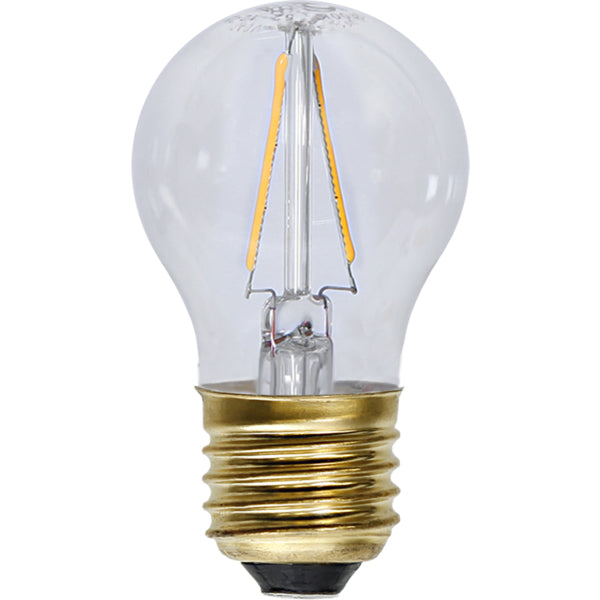 Star Trading Leuchtmittel E27 Tropfenform – Warmweiss 2100 K, 120 lm, 1,5 W