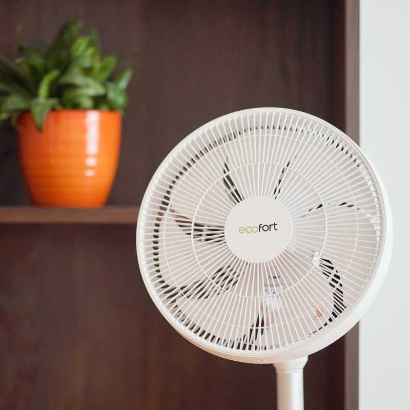 Ecofort Standventilator ecoQ SilentAir Grande – 13 Stufen, oszillierend, Timer, Fernbedienung, 28 W, 58 dB(A)