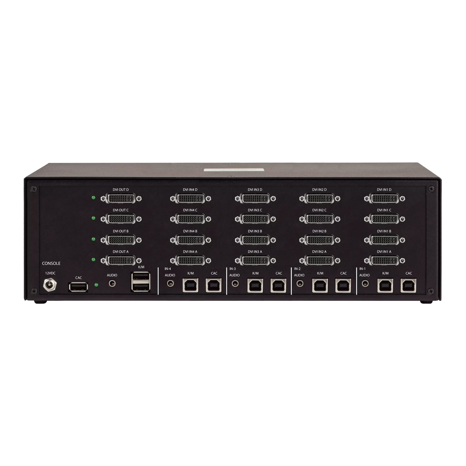 StarTech.com 4-Port DVI-I Secure KVM-Switch – Quad-View, 2560 × 1600/60 Hz, USB 2.0-Hub, Audio, NIAP 4.0