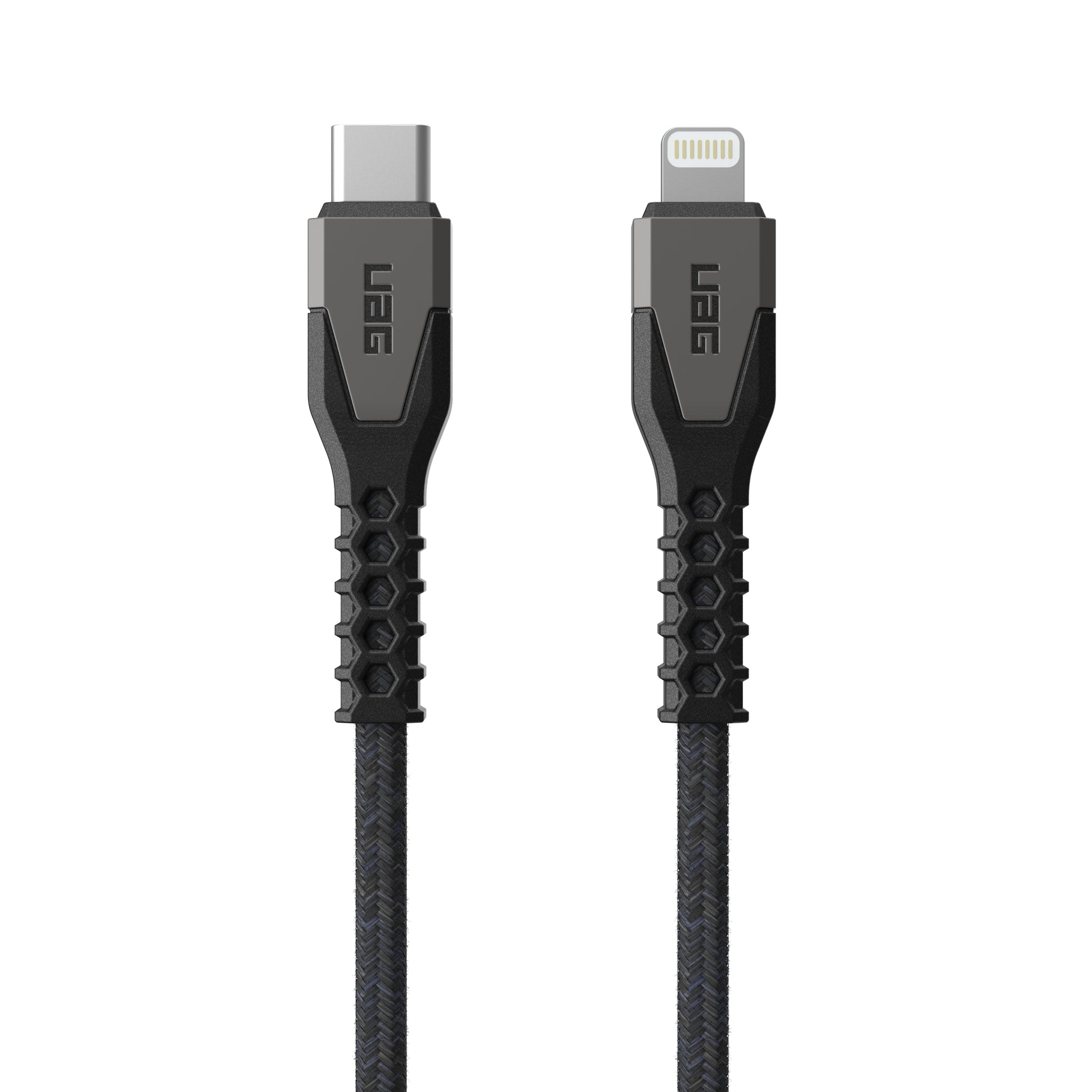 Urban Armor Gear UAG USB-C-auf-Lightning-Kabel – 1,5 m, USB 2.0, 30 W, Schwarz, MFi zertifiziert