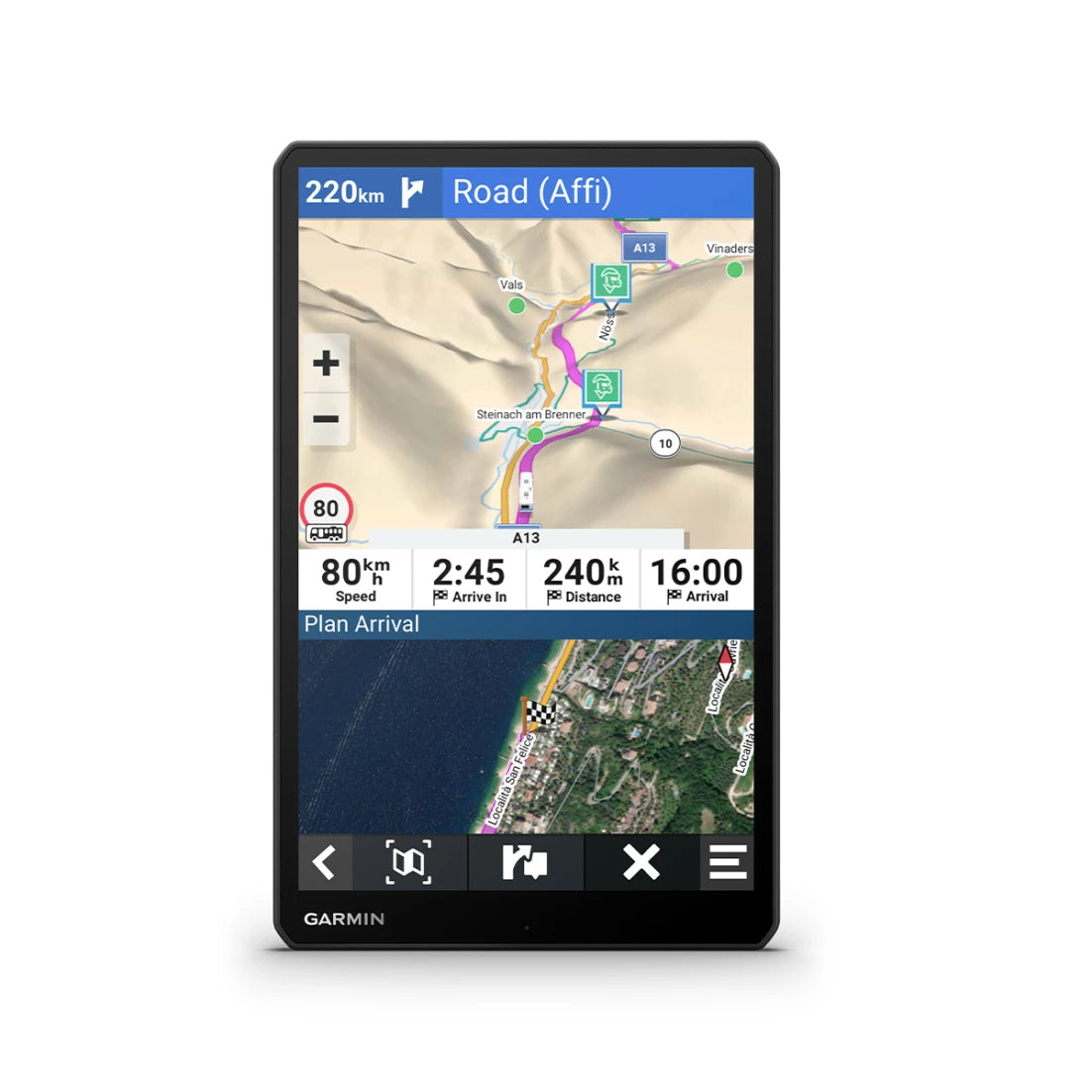 Garmin CAMPER 1095 MT-S – 10,1" Interaktives Display (Touch), Kapazitiv, Schwarz